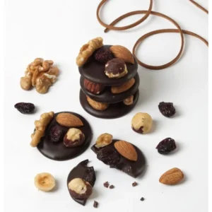 Mendigos de chocolate semiamargo con frutos secos