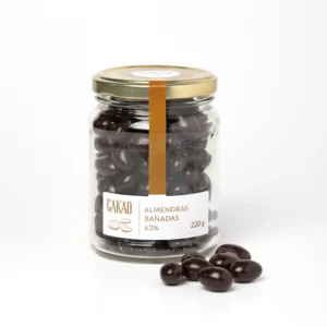 Almendras bañadas con chocolate amargo 63% cacao